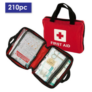 BE PREPARED! Emergency 210 Piece First Aid Kit for Home, Car or Office - Ships Next Day!