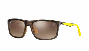 Ray-Ban Tortoise-Yellow Frame & Brown Gradient Lenses Sunglasses ( RB4228M F60913)