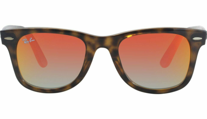 Ray Ban Wayfarer Ease Tortoise Orange Gradient Flash Sunglasses