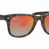 Ray-Ban Wayfarer Ease Tortoise Orange Gradient Flash Sunglasses (RB4340 710/4W 50)