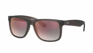 Ray-Ban Justin Grey Gradient Mirrored Sunglasses (RB4165 606/U0 51)
