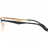 Ray-Ban Gold Shiny Black Men's Eyeglasses Frames (RX6344 2890 56mm)