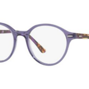 Ray-Ban Transparent Violet Round Eyeglasses (RX7118 8020)