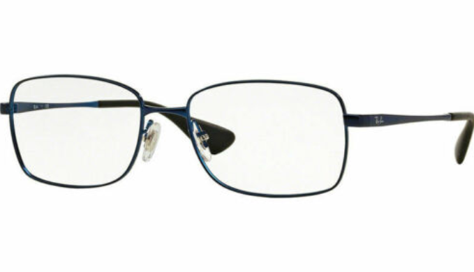 Ray Ban Rectangular Women's Blue Frame Eyeglasses (RX6336M 2510 55MM)