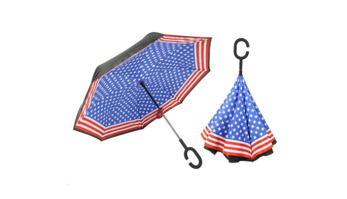 USA Inverted C-Shaped Handle Umbrella