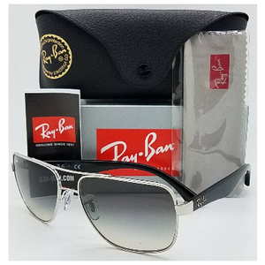 Ray-ban Black Silver Grey Gradient Sunglasses (RB3483 003/32 60)