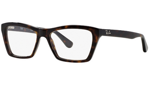 Ray-Ban Squared Full-Rim Havana Eyeglasses