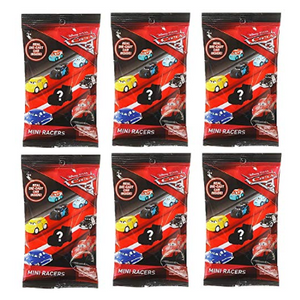 Pack of 6: Disney Pixar Cars 3 Die-Cast Mini Racers Blind Bags - Ships Quick!