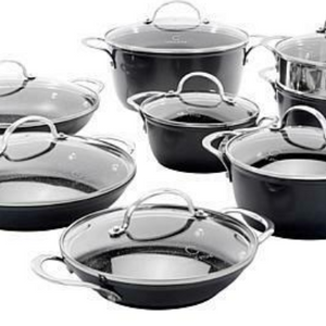 Curtis Stone Dura-Pan Nonstick 15-piece Nesting Cookware Set - NEW OPEN BOX