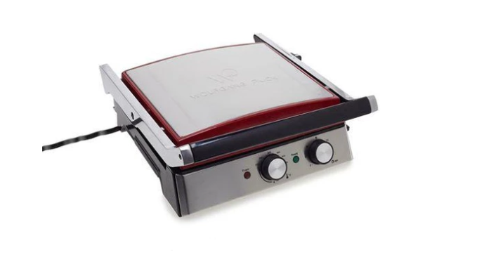 Wolfgang Puck 6-in-1 Reversible Contact Grill and Griddle with Recipes