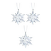 3 pack of SWAROVSKI Crystal Ornaments
