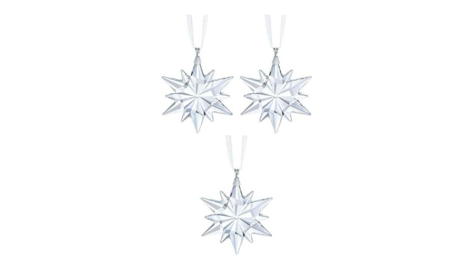 3 pack of SWAROVSKI Crystal Ornaments