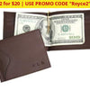 2 For $20: Royce New York Premium Leather Card Case With Money Clip - Ships Quick! Coco Home