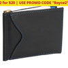 2 For $20: Royce New York Premium Leather Card Case With Money Clip - Ships Quick! Light Blue Home