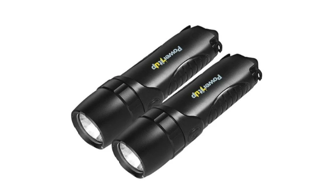 Pack of 2: 4-in-1 Flashlights w/ Built-in 5,200mAH Power Bank
