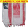 Buy One Get Free! Tactical 365 Operation First Response Military Shemagh Desert Scarf White/red