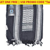 Buy One Get Free! Tactical 365 Operation First Response Military Shemagh Desert Scarf Black/white