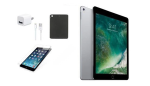 Apple iPad Mini 4 with Wi-Fi (16GB Space Gray) with Tempered Glass, Case and Charger