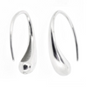 Solid Sterling Silver Waterdrop Hook Earrings