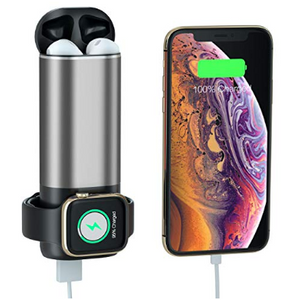 3 in 1 Charging Power Bank for Airpods, iWatch Series 4/3/2/1 + 5200mAh External Battery Pack for other Devices - Ships Quick!