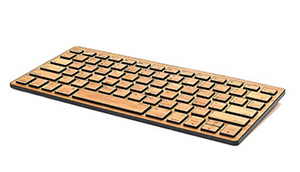 GREAT GIFT: Custom Carved Bamboo Bluetooth Mini Keyboard - Ships Quick!