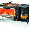 Courant 3-in-1 Multifunction Breakfast Hub (Toaster Oven, Griddle Pan, 5 Cup Coffee Maker) - Ships Quick!