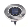 Solar 8-LED Pathway Disk Lights