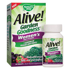 $2 PER BOTTLE! Nature's Way Alive! Garden Goodness Women's Multivitamin, (Best By 4/2020) - Ships Quick!