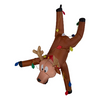 Things For Everyone 4 Ft Gutter Hanging Reindeer Inflatable Christmas Pre-Lit LED Airblown Decorations