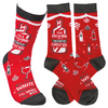 5 Pairs: Funny Holiday Socks (Randomly Selected) Great Gift - Ships Quick!