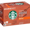 Buy Any 3 Get 1 Free! Starbucks K-Cup Coffee Pods - Ships Quick! House Blend (60 Count) Home
