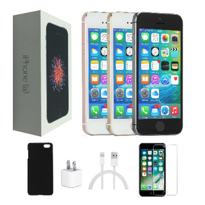 IPHONE SE 64GB WIFI + 4G UNLOCKED BUNDLE (Works with all Carriers!)