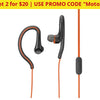2 For $20!! Motorola Water/sweat Resistant Sport Earbuds - Ships Quick! Flame Orange Electronics