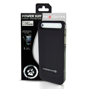 Kodiak Power Suit MFI Apple Certified iPhone Battery Case for iPhone 5 5S SE (2400mAh) - Ships Quick!