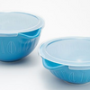 Mad Hungry 2-Piece Lipnloop Mixing Bowl With Lids - Ships Quick! Blue Home