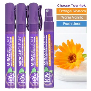 4 Pk: Miracle Clean Sanitizing Disinfectant Spray