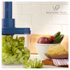 Wolfgang Puck 3-in-1 Electric Power Spiralizer With 3 Blades and Recipes (Refurbished)