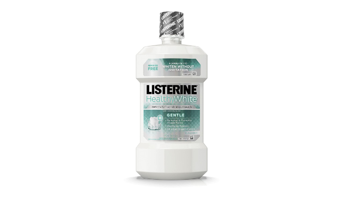 Listerine Healthy White Mouthwash Clean Mint - 16 oz
