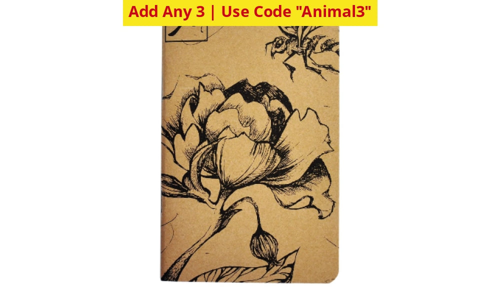 Buy 1 Get 2 Free: Endangered Species Notebook Pocket Book - Ships Quick! Bees Home