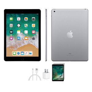 PRICE DROP: Apple iPad 5 32GB Space Gray Wifi Bundle (Refurbished) - Ships Quick!