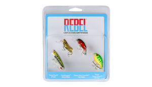 Rebel Classic Critters 4-Piece Fishling Lures Variety Pack - Ships Quick!