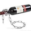 Eravino Novelty Magic Floating Steel-Link Chain Wine Bottle Holder