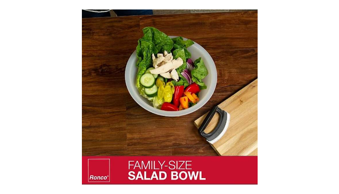 Ronco Salad-O-Matic, Family-Size Bowl and Salad Rocker, Curved Salad Chopper,  1 unit - Kroger