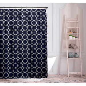 Geometric-Patterned 70" x 72" Shower Curtain - Assorted Colors - Ships Quick!