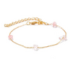 5 Piece Pink Crystal Celestial Bracelet Set