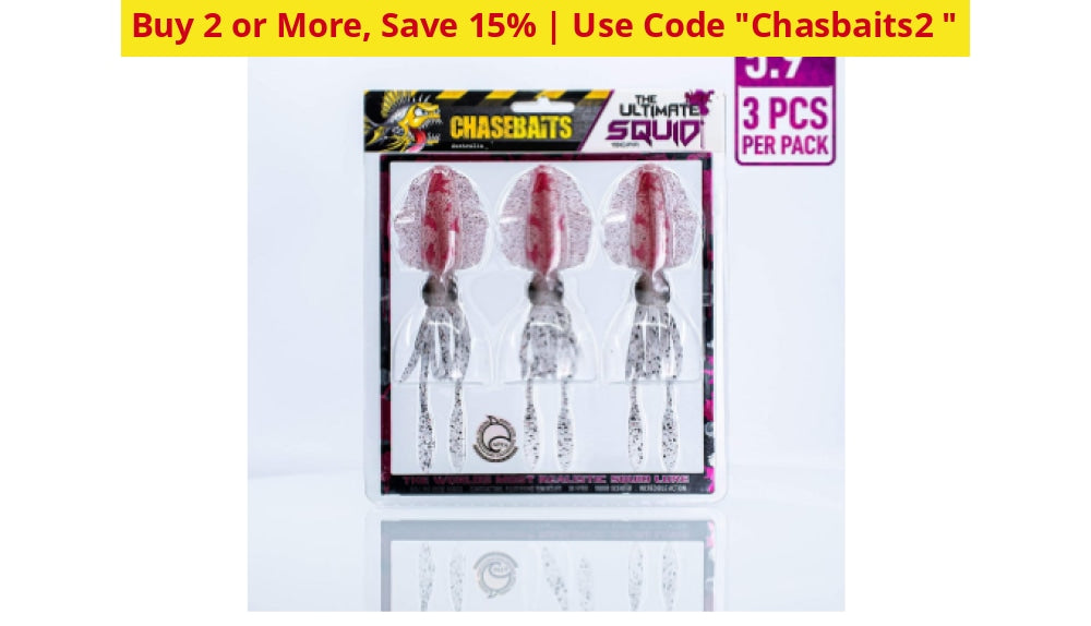 Chasebaits: The Ultimate Squid Fishing Lures - 2 Or 3 Packs Ships Quick! Bottle / 5.9 Pack Home