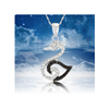 Bogo! Sterling Silver Black & White Diamond Accent Animal Pendants With Chain + Free Returns! Swan
