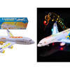 Luxury Airplane Light-Up Toy w/ Auto-Drive, Flashing Lights & Sounds (Batteries not Included) - Ships Quick!