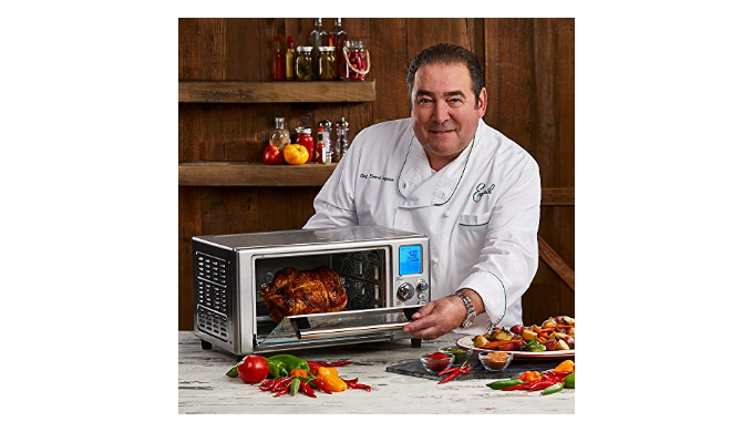 Emeril Lagasse Power AirFryer 360 Better Than Convection Ovens Hot Air Fryer  Oven, Toaster Oven, Bake, Broil, Slow Cook and More Food Dehydrator,  Rotisserie Spit, Pizza Function Cookbook - Yahoo Shopping