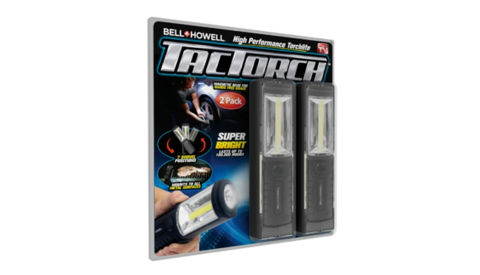 2-Pack: Bell + Howell Super-Bright LED TacTorch Flash Lights - Ships Quick!